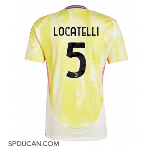 Muški Nogometni Dres Juventus Manuel Locatelli #5 Gostujuci 2024-25 Kratak Rukav